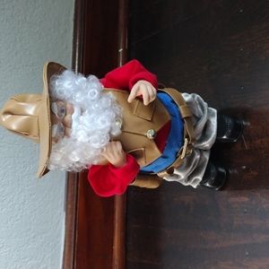 Santa Cowboy Christmas Decoration